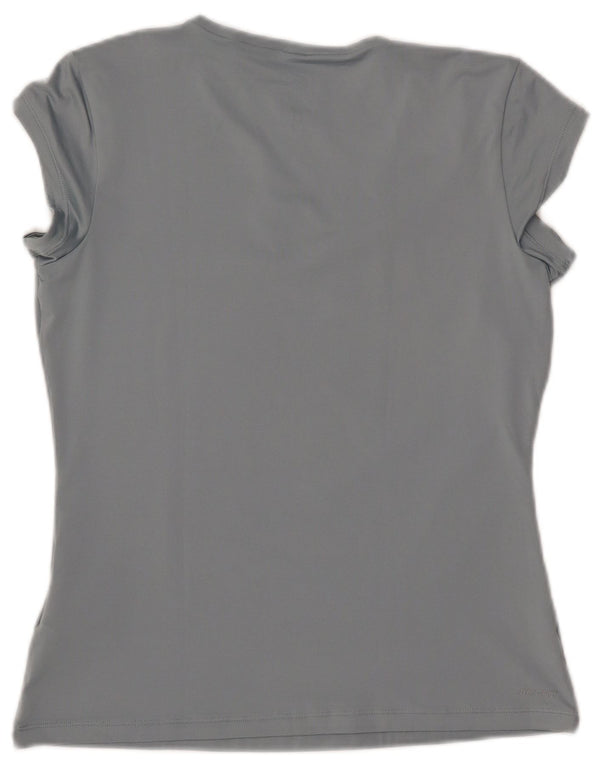 NIKE Camiseta Dri Fit para Mujer UK 40 Grande Poliéster Azul