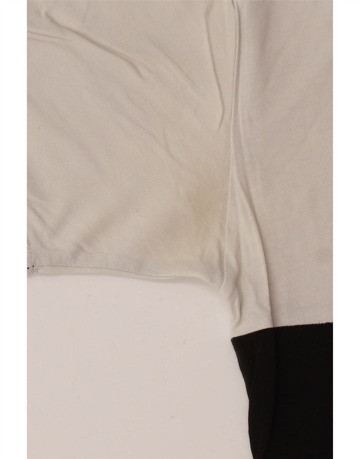 VANS Hombre Classic Fit Camiseta Top Small Black Colorblock Algodón