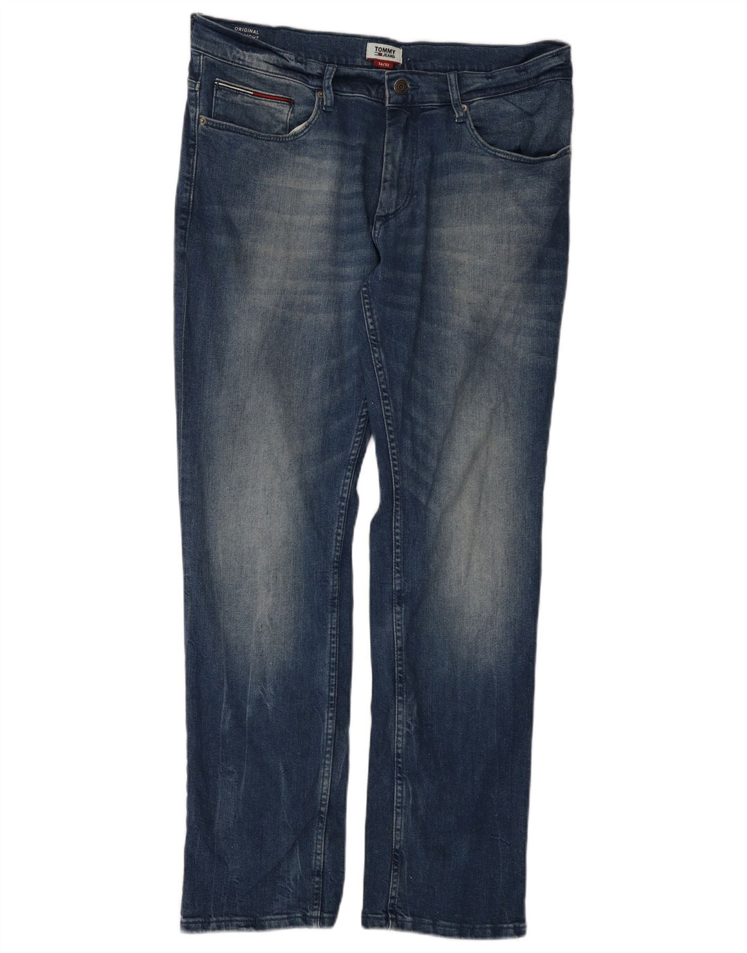 TOMMY HILFIGER Vaqueros rectos para hombre W36 L32 Algodón azul