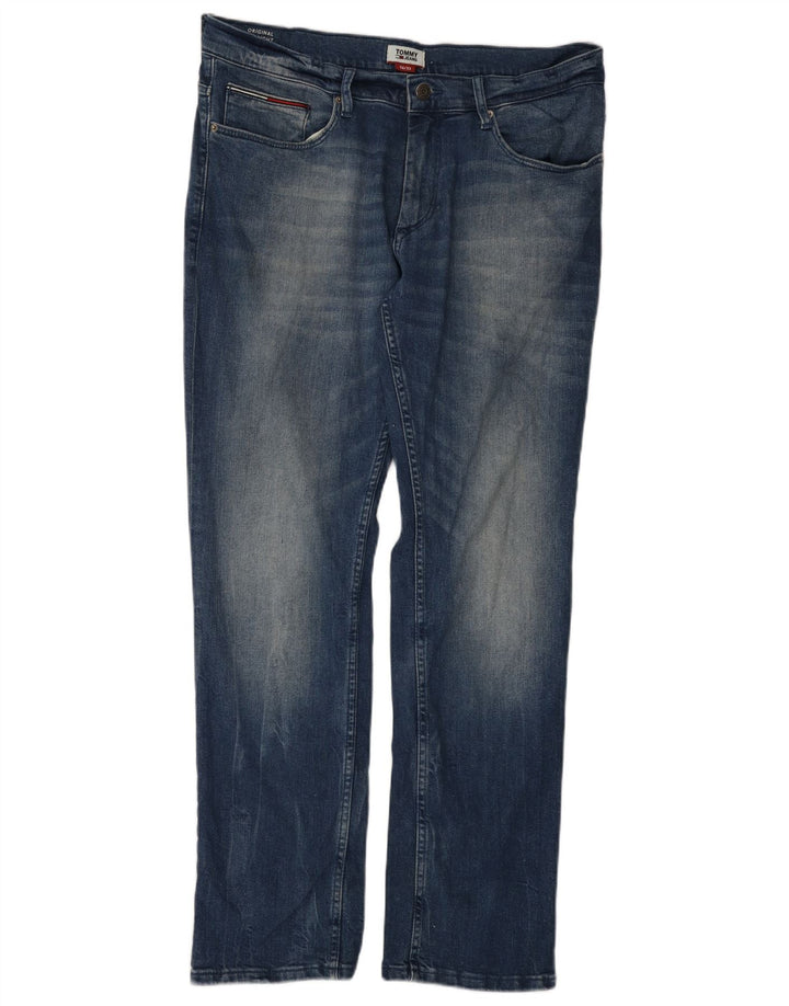 TOMMY HILFIGER Vaqueros rectos para hombre W36 L32 Algodón azul