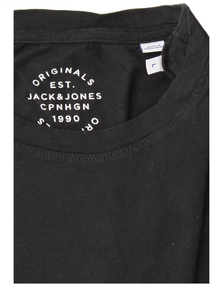 Jack & Jones - Camiseta para hombre, talla grande, color negro