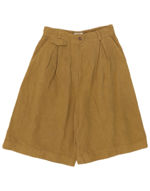 Newpenny Pantalones cortos chinos de cintura alta para mujer IT 42 Medium W26 Beige