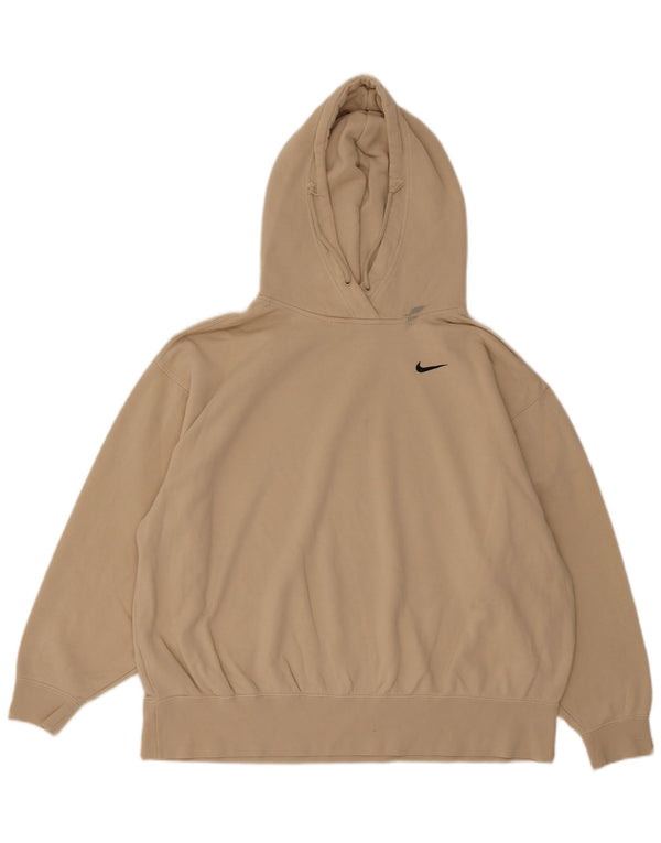 Nike Sudadera con capucha holgada para hombre XL Algodón beige