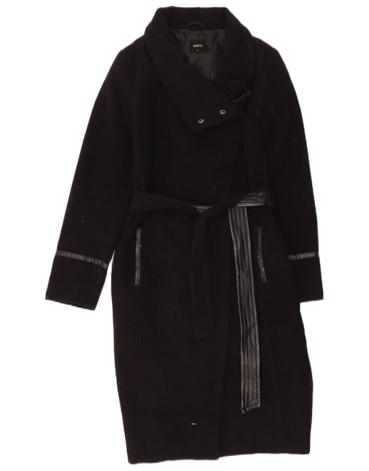 Abrigo Oasis para mujer UK 10 Small Poliéster negro