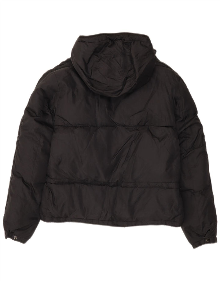 Replay Chaqueta Acolchada Extragrande con Capucha para Mujer UK 40 Small Poliamida Negra