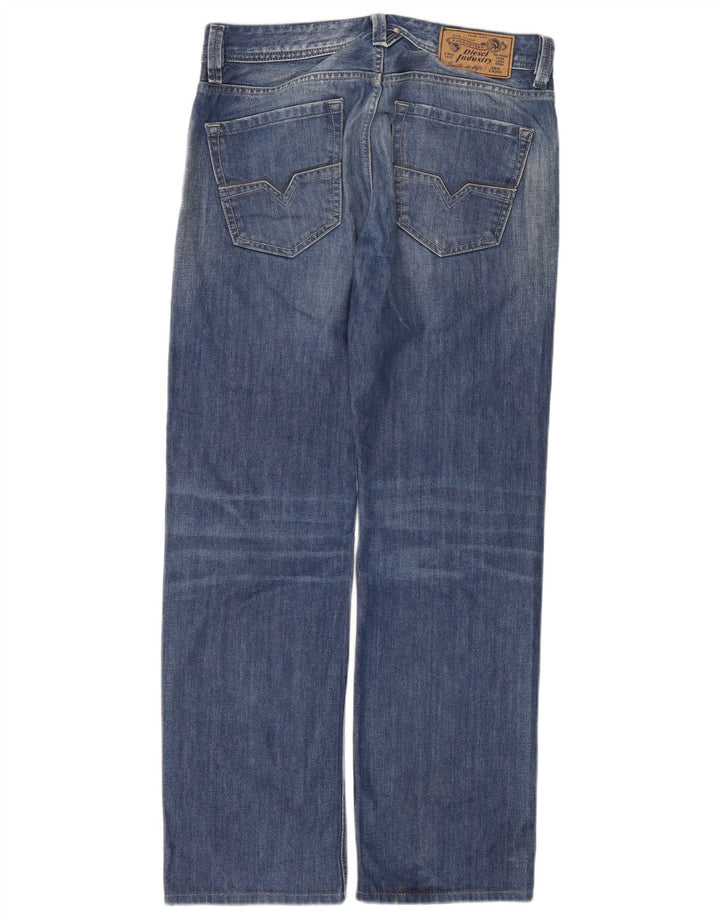 DIESEL Vaqueros rectos de corte regular Larkee para hombre W29 L30 Algodón azul