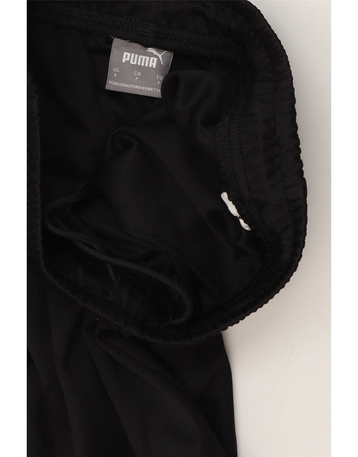Puma Pantalones De Chándal Para Hombre Pequeños Poliéster Color Block Negro