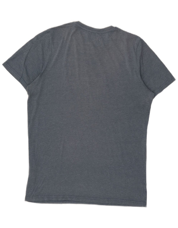 Jack & Jones - Camiseta gráfica para hombre, talla grande, algodón azul