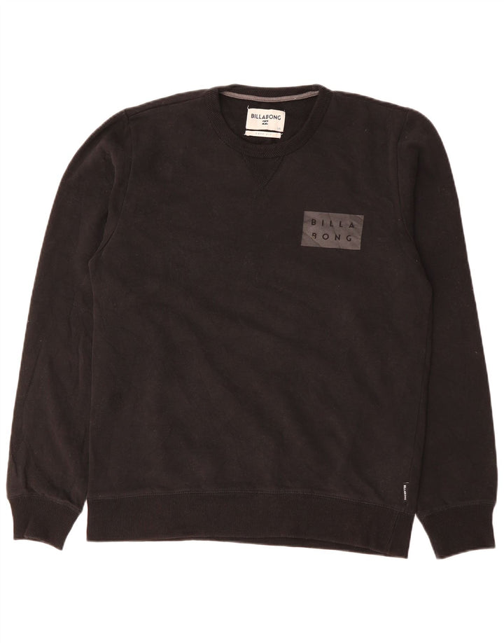 Billabong Hombre Core Fit Graphic Sudadera Jumper Grande Algodón Negro