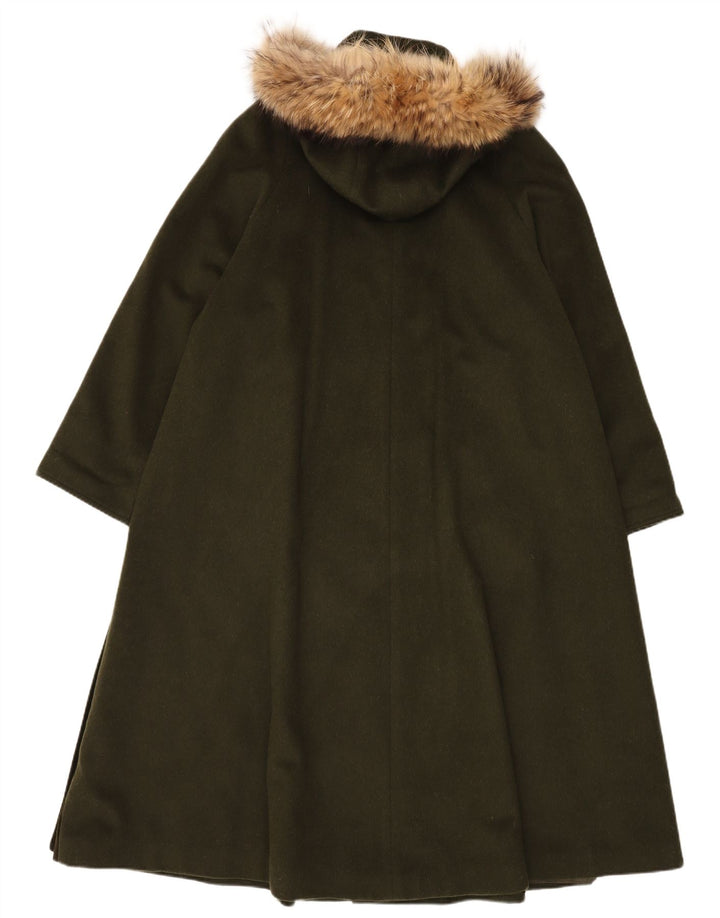 Moessmer Abrigo extragrande con capucha para mujer UK 10 Small Khaki