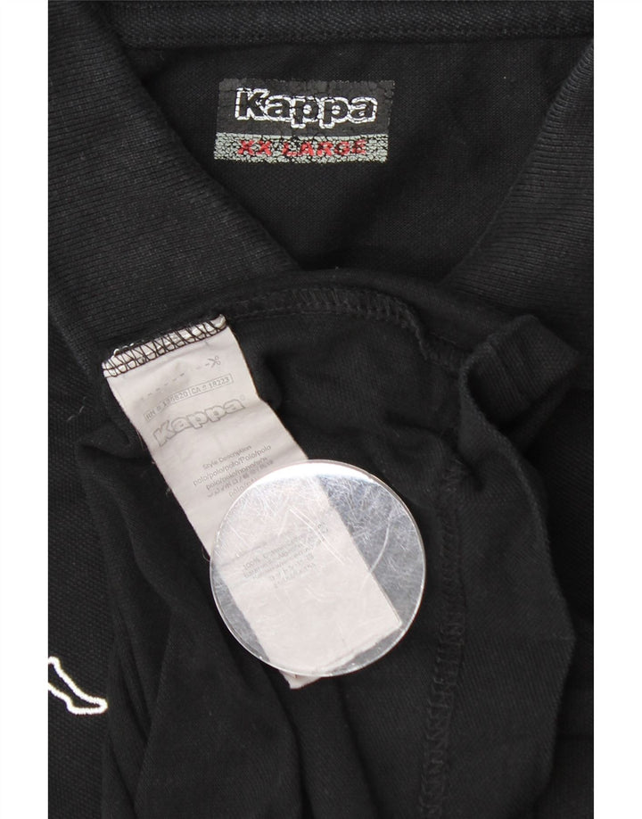 Kappa Polo Hombre 2XL Algodón Negro