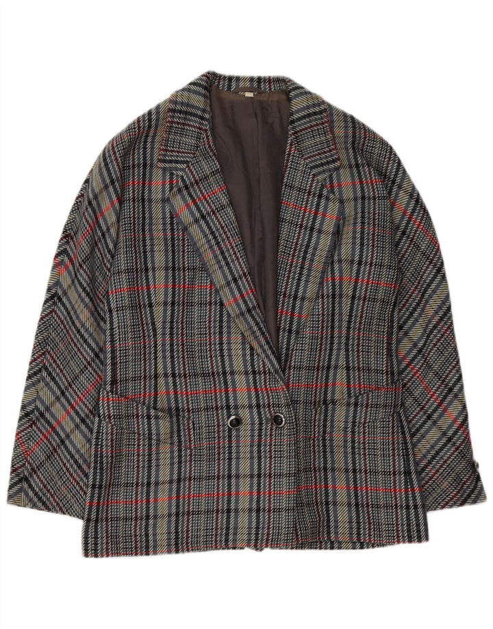 VINTAGE Conjunto de falda de 2 piezas para mujer IT 42 Medium W30 Grey Check
