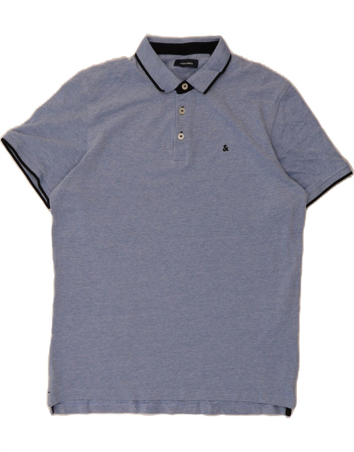 JACK & JONES Mens Polo Shirt XL Blue Cotton Vintage Jack & Jones and Second-Hand Jack & Jones from Messina Hembry 