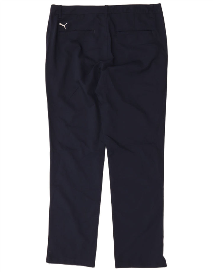 Pantalón chino recto Puma para hombre W34 L32 Poliéster azul marino