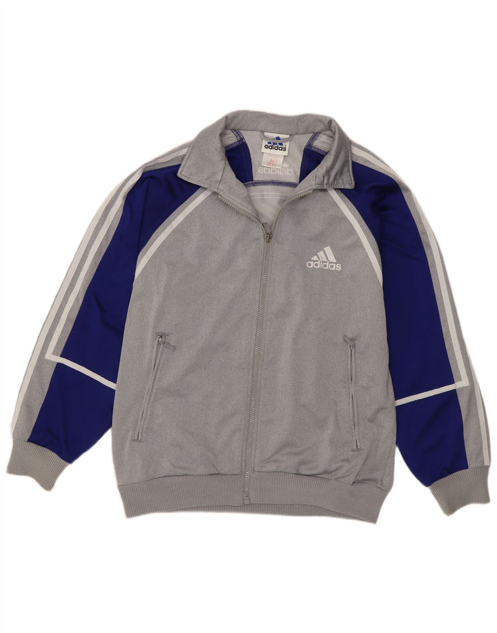 Adidas Chaqueta de chándal para niño 13-14 años Gris Colorblock Poliéster