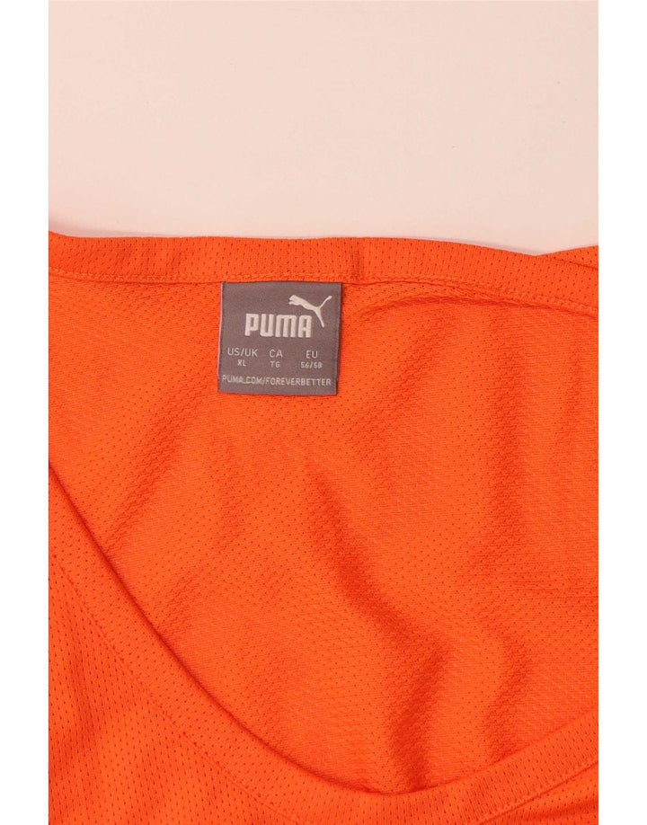 Puma Hombre Gráfico Chaleco Top XL Naranja Poliéster