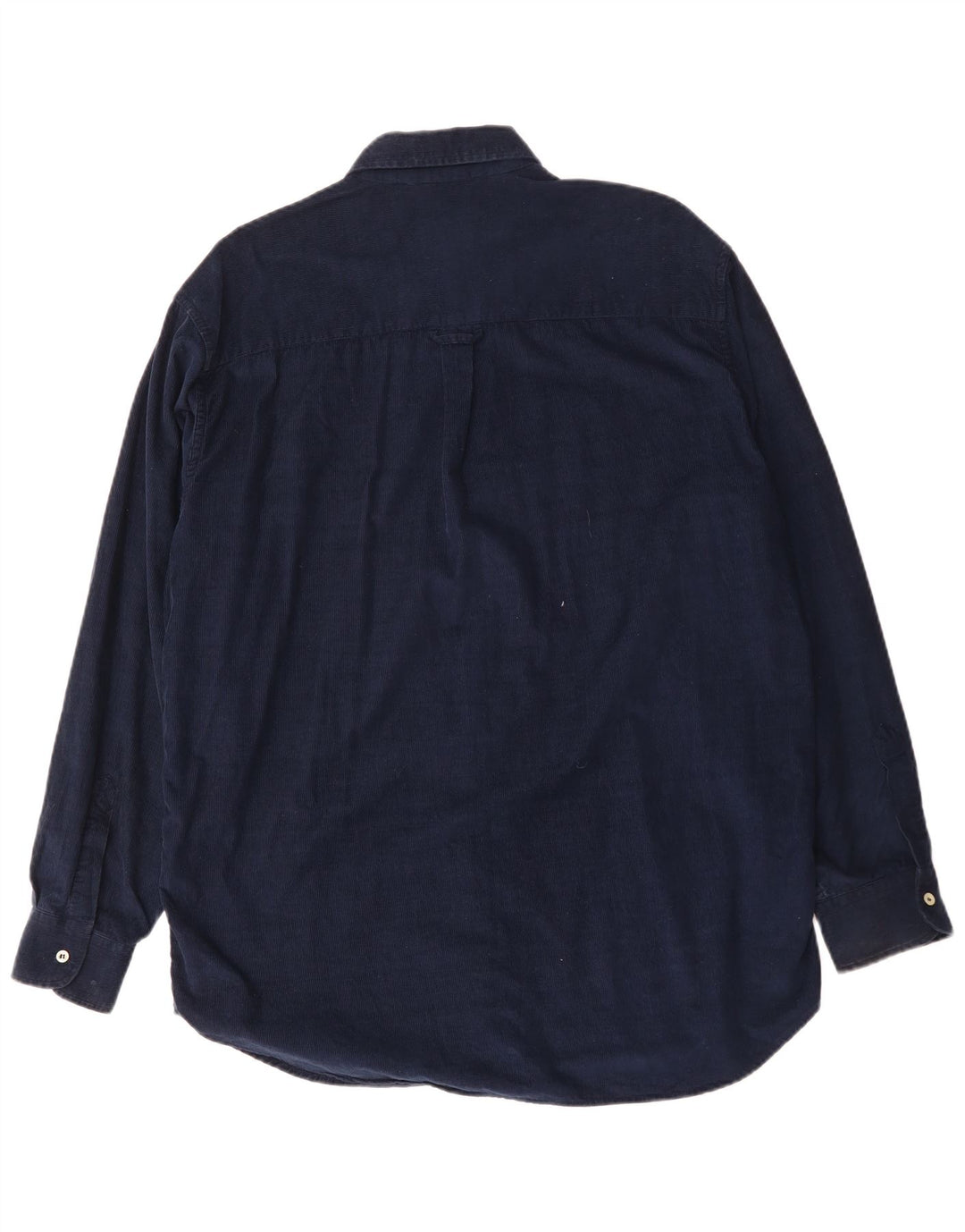 CARRERA Camisa De Pana Para Hombre Talla 41/42 Grande Azul Marino Algodón