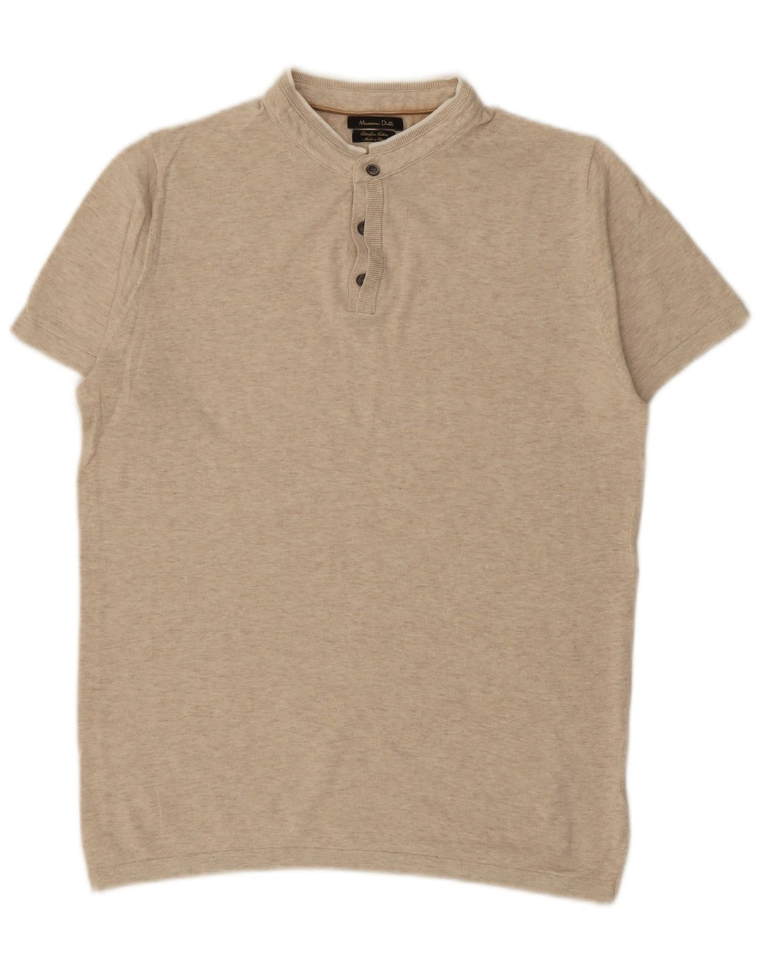 MASSIMO DUTTI Polo Hombre Algodón Beige Medio