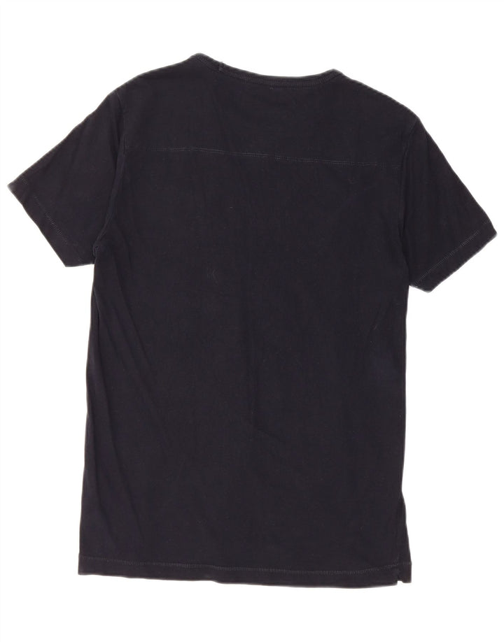French Connection - Camiseta para hombre, talla pequeña, algodón negro
