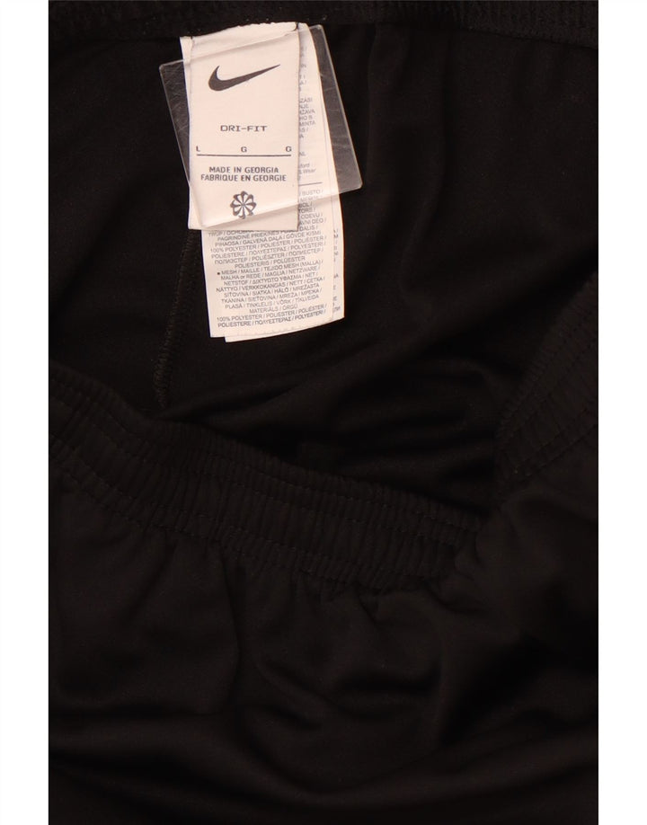 NIKE Pantalón de chándal Dri Fit para hombre, tamaño grande, color negro, poliéster