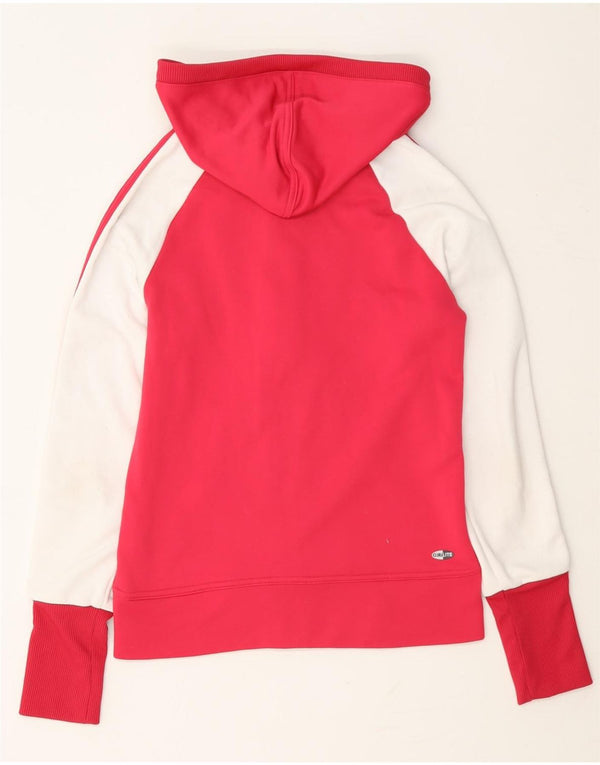 Adidas Clima 365 Zip Sudadera con capucha para mujer UK 8 Small Pink Colourblock