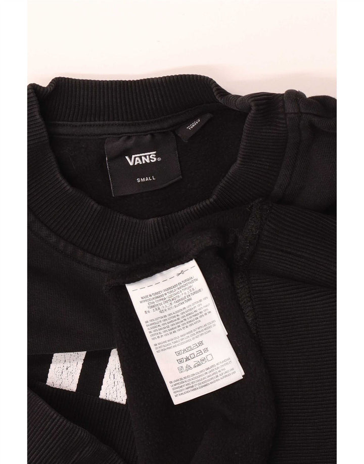 Vans Mujer Graphic Sudadera Jumper Small Negro Algodón