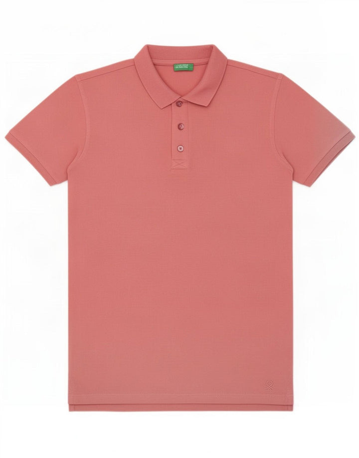 Benetton Polo Regular Small De Algodón Rosa Hombre