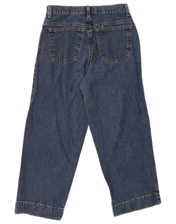 Eddie Bauer Jeans recortados de cintura alta para mujer US 4 Small W24 L23 Algodón azul