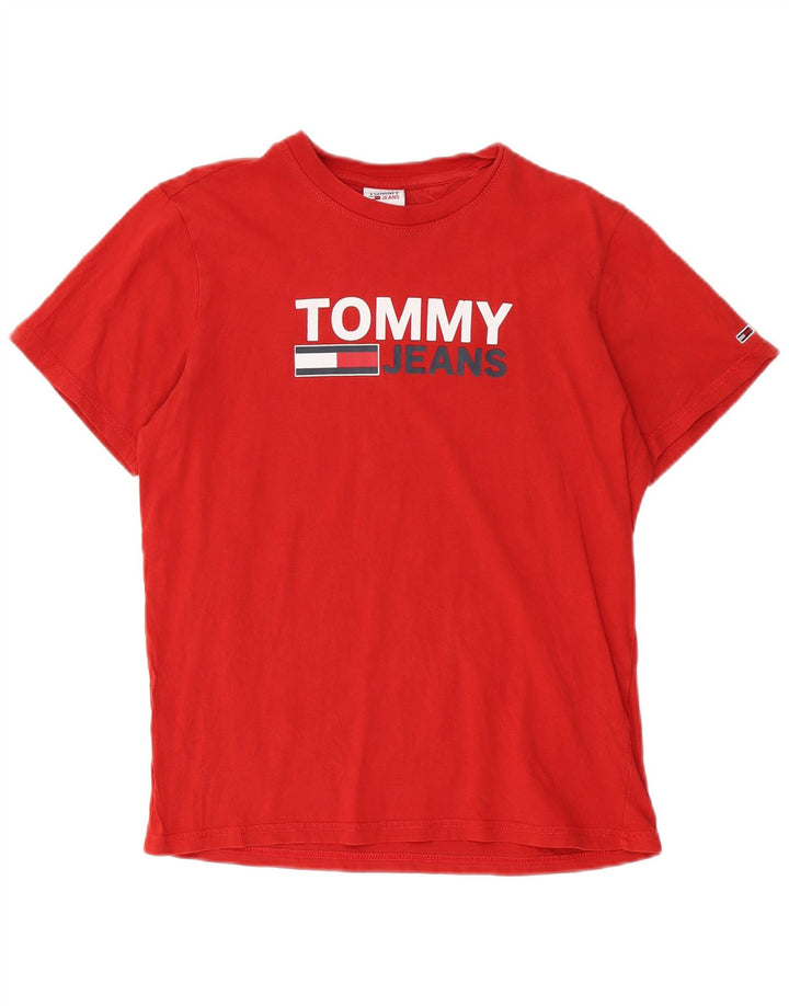 Tommy Hilfiger Camiseta gráfica para hombre Top Small Rojo
