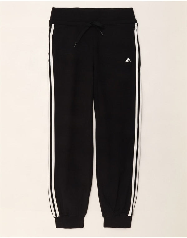 Adidas Mujer Chándal Pantalones Joggers UK 8 Pequeño Algodón Negro