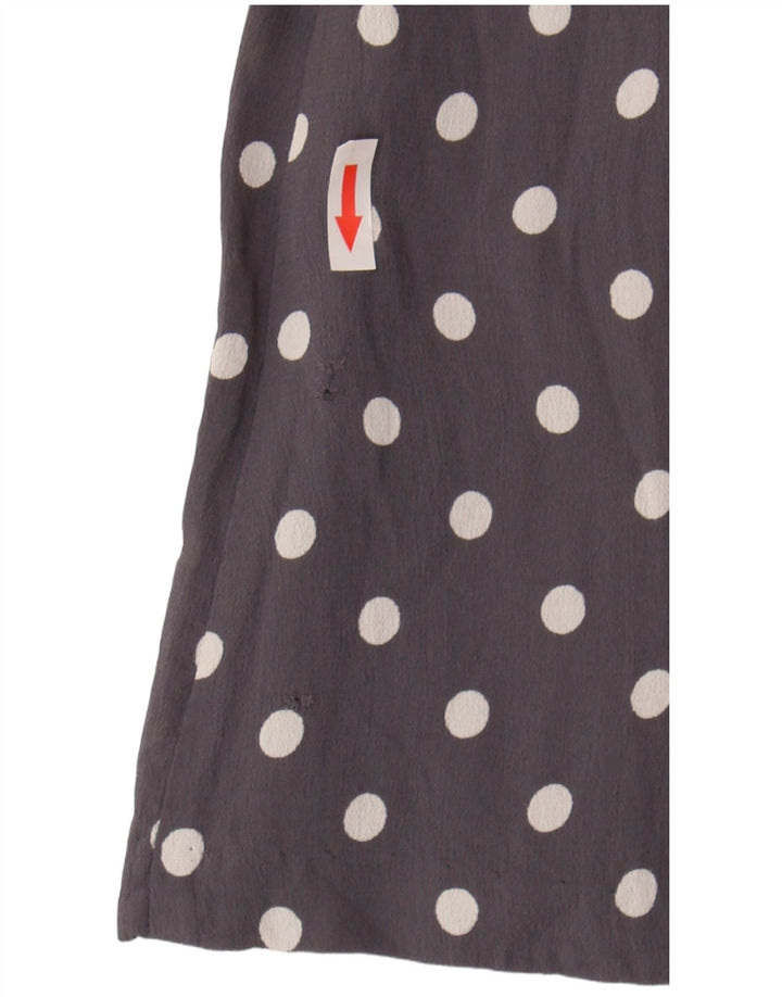 Monsoon Vestido de Té para Mujer UK 42 Viscosa Gris Medio con Lunares