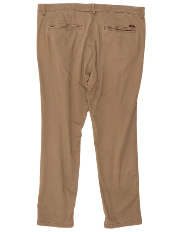 Jack & Jones Mens Slim Chino Pantalones W36 L30 Algodón Beige