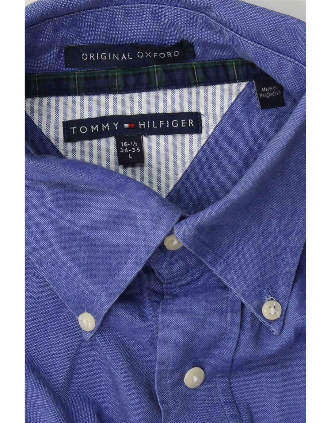 Camisa Tommy Hilfiger para hombre talla 16 1/2 grande azul