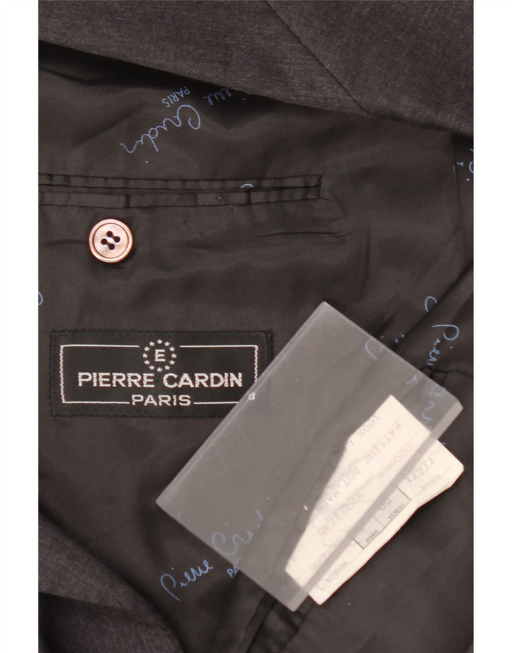 PIERRE CARDIN Chaqueta tipo blazer con doble botonadura para hombre EU 50 Lana gris grande
