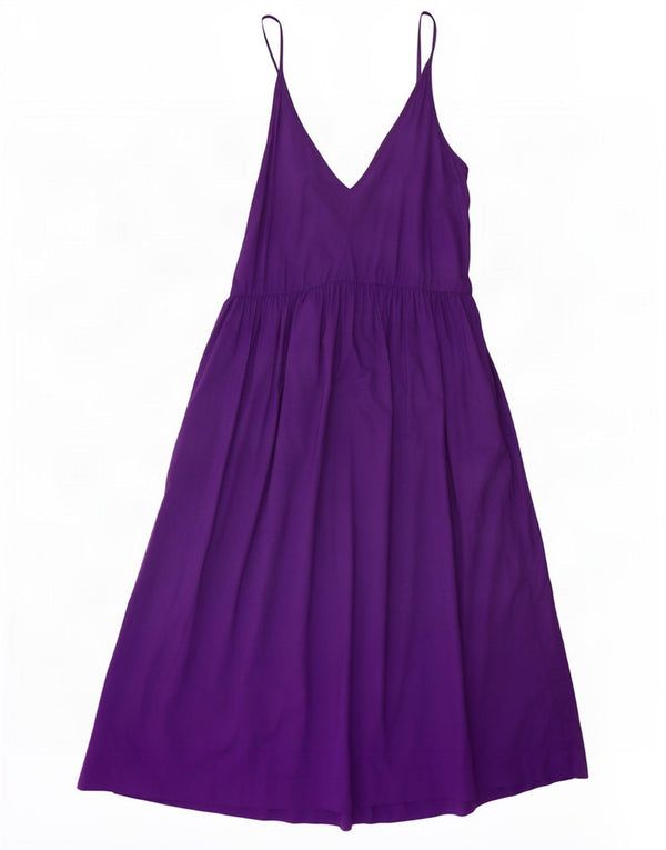 Benetton Womens Sundress UK 6 XS Purple Cotton