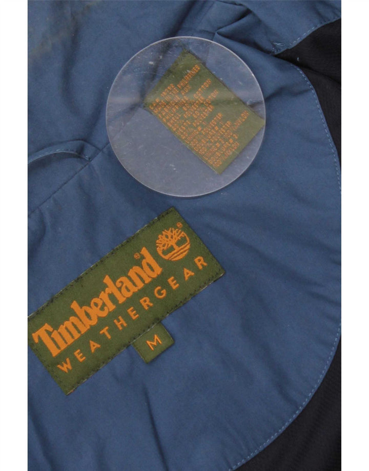Timberland Chaqueta impermeable para hombre UK 38 Medium Azul marino Algodón