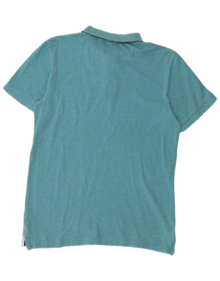 Polo de hombre White Stuff de algodón azul medio