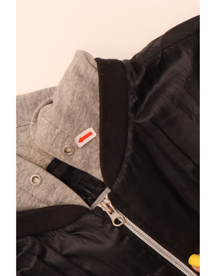 Champion Chaqueta Bomber Con Capucha Para Mujer UK 40 XL Poliéster Negro