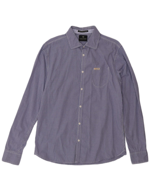 Camisa para hombre Scotch & Soda Large Blue Gingham