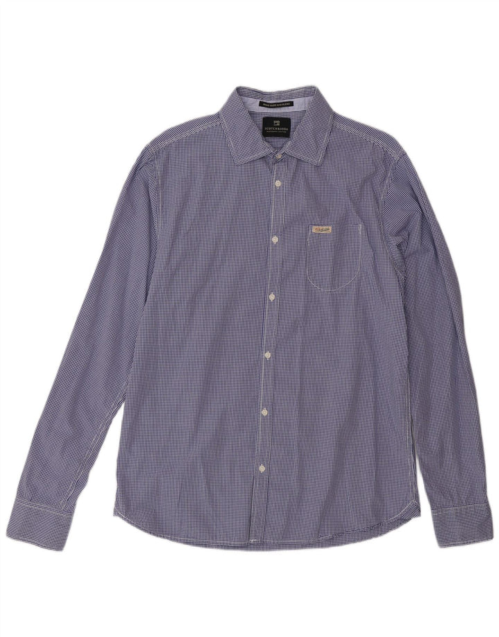 Camisa para hombre Scotch & Soda Large Blue Gingham