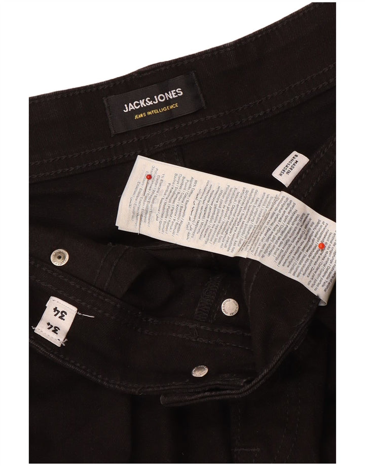 Jack & Jones Vaqueros ajustados para hombre W34 L34 Algodón negro