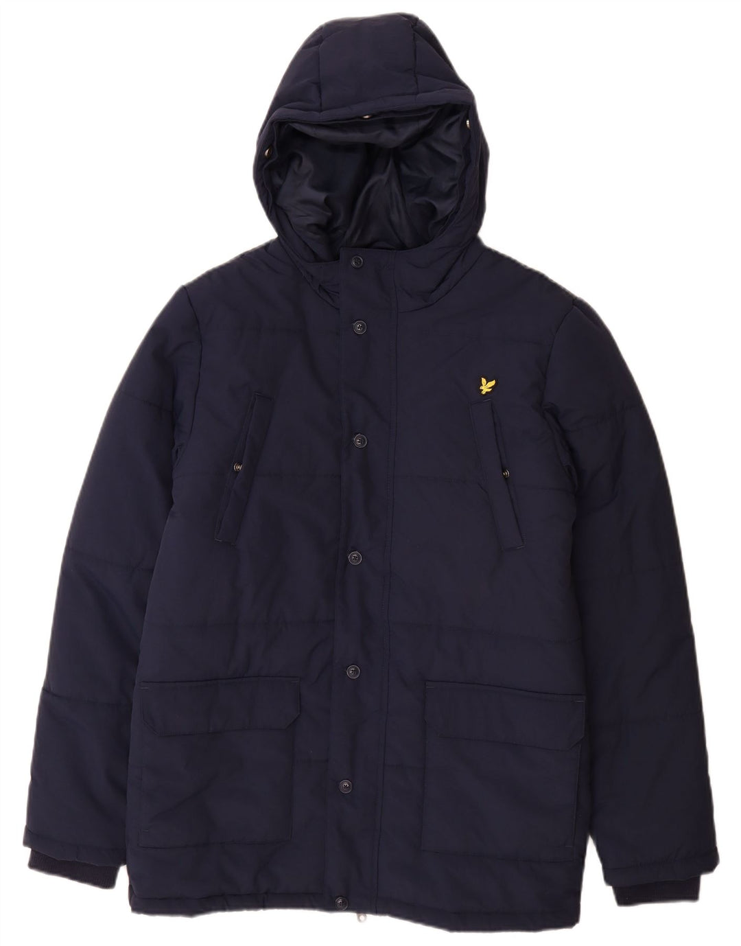 Lyle & Scott Chaqueta acolchada con capucha para niño 15-16 años Azul marino Poliamida