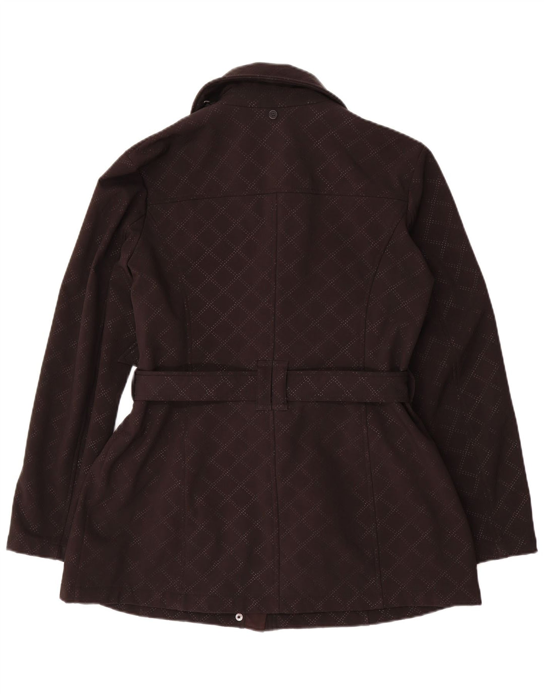 MICHAEL KORS Womens Quilted Jacket UK 16 Large Black Argyle/Diamond