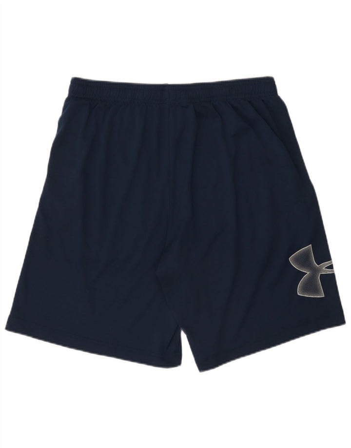 Under Armour Pantalones cortos deportivos gráficos para hombre Poliéster azul marino grande