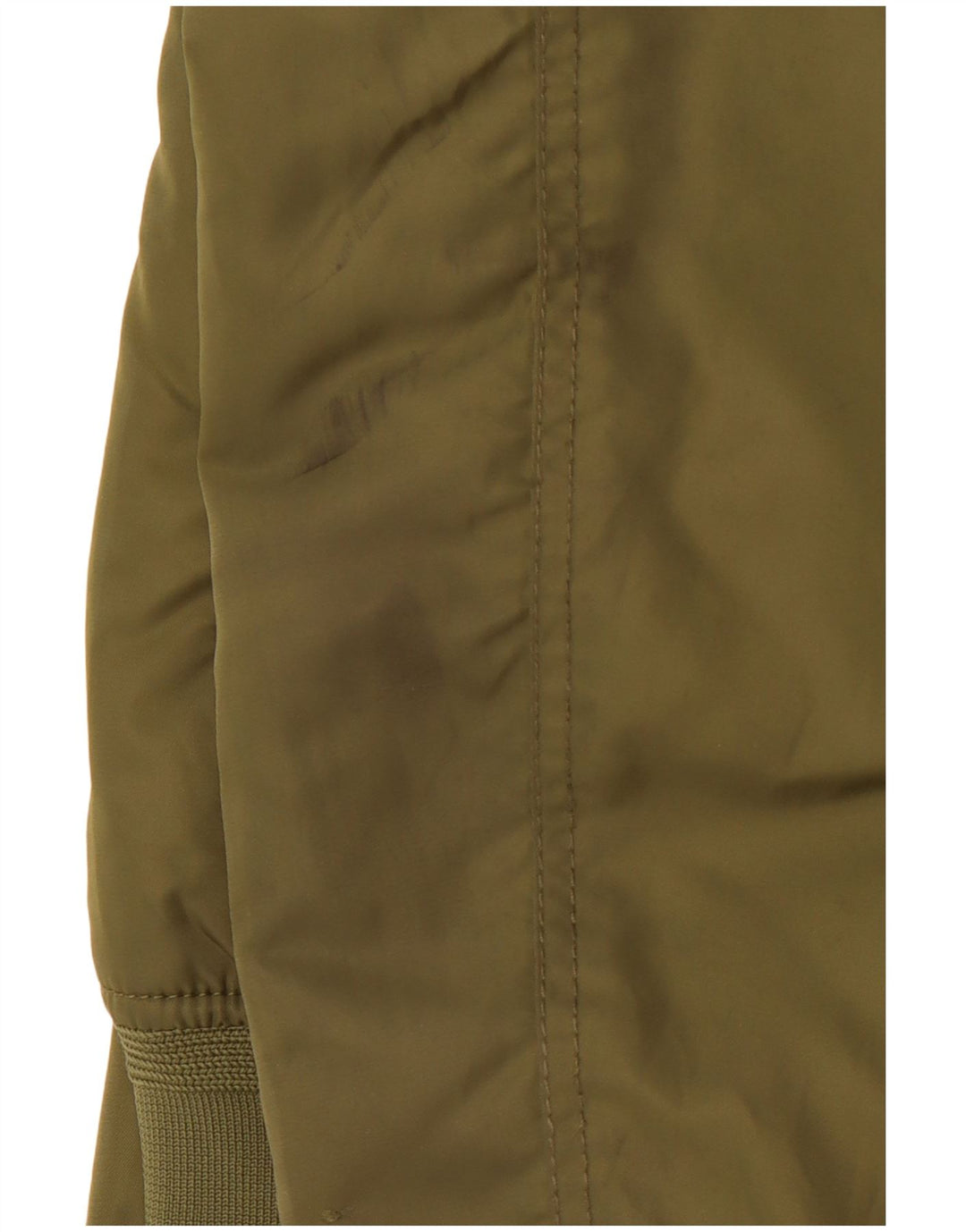 ZARA Chaqueta de aviador de vuelo con gráfico de aventura para hombre UK 40 Large Nylon verde