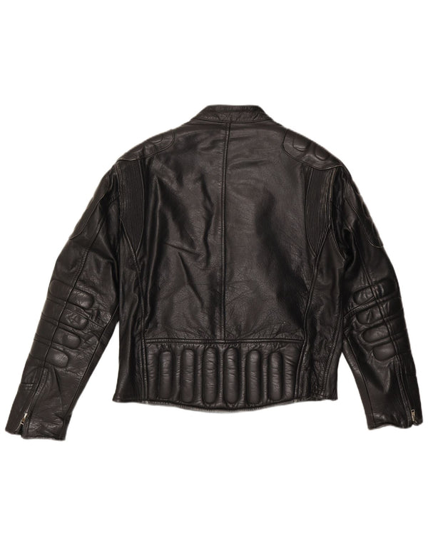 Xelement Chaqueta motera de cuero para hombre UK 40 Large Cuero negro