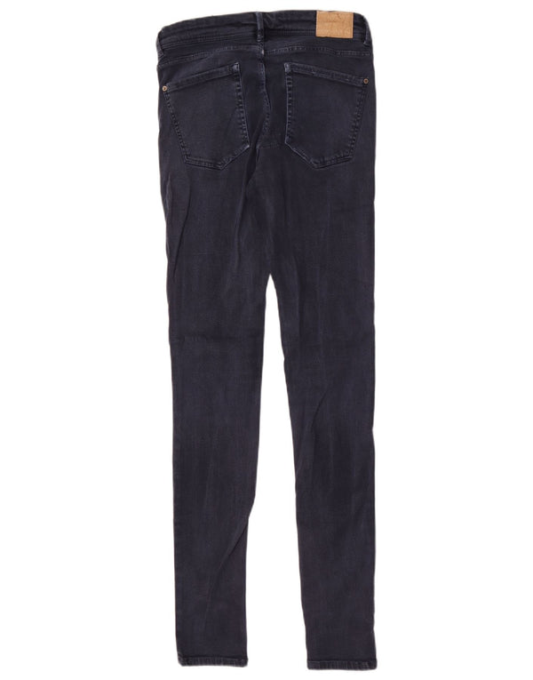 Zara Womens Skinny Casual Trousers EU 36 XS W26 L32 Navy Blue