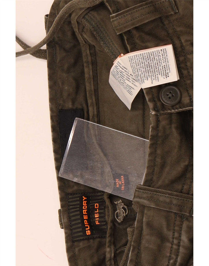 Superdry Shorts Cargo Para Hombre W32 Algodón Caqui Medio