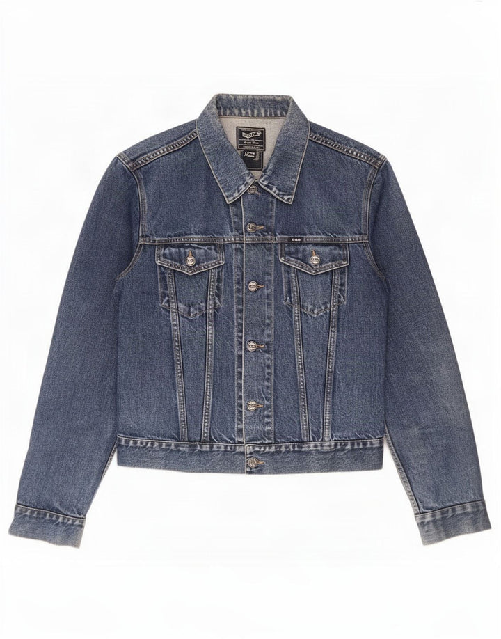Chaqueta vaquera para hombre Gas UK 38 Algodón azul medio