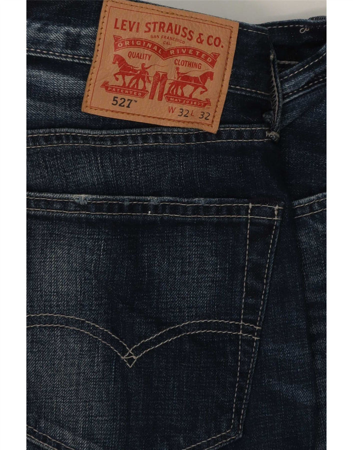 Levi's Hombre 527 Vaqueros Bootcut W32 L32 Algodón Azul Marino